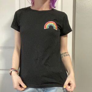 Black “Over It” t-shirt size medium